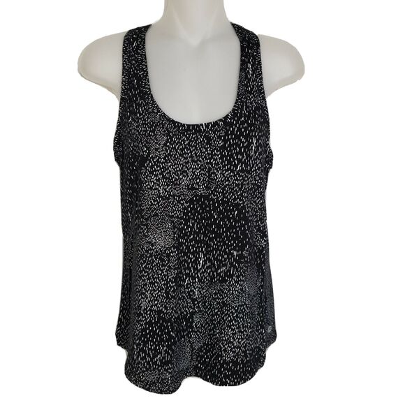 Fabletics Tops - Fabletics Womens Aventura Tank Top Small Black White Constellation Pattern Razor